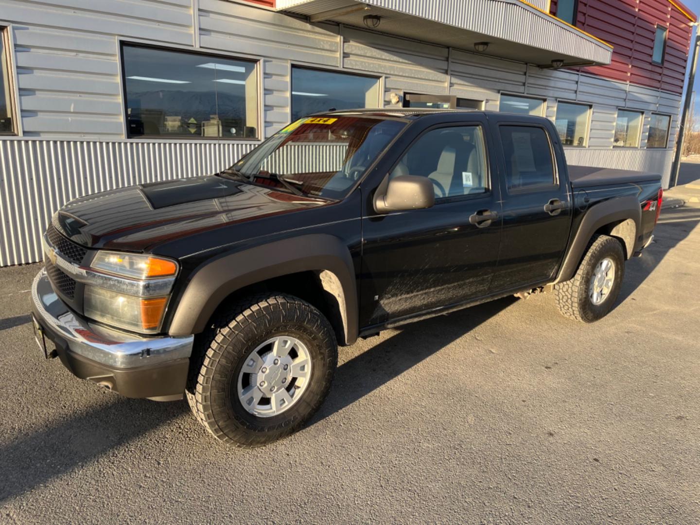 2006 Black /Black Chevrolet Colorado LT1 Crew Cab 4WD (1GCDT136268) with an 3.5L L5 DOHC 20V engine, 4-Speed Automatic Overdrive transmission, located at 1960 Industrial Drive, Wasilla, 99654, (907) 274-2277, 61.573475, -149.400146 - Photo#0